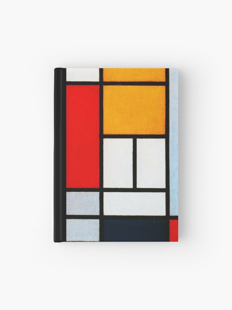 vandring Burger Blive gift Piet Mondrian | Composition with Large Red Plane,Yellow, Black, Gray, and  Blue " Hardcover Journal for Sale by Gascondi | Redbubble
