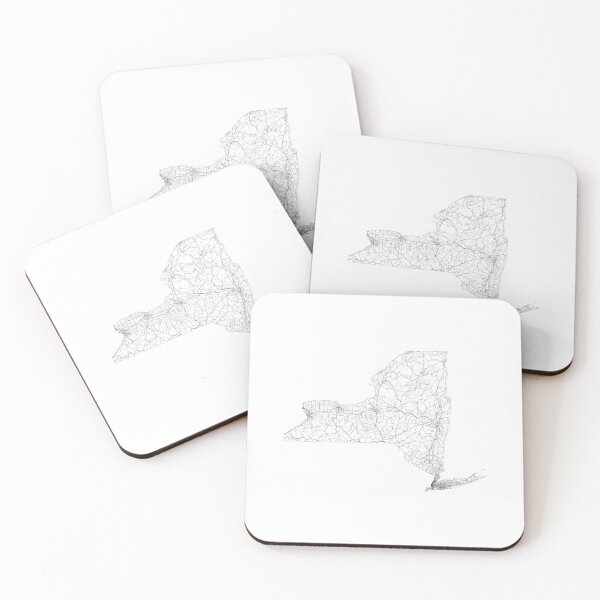 Item preview, New York State Map, Art Print By LandSartprints designed and sold by LandSartprints.