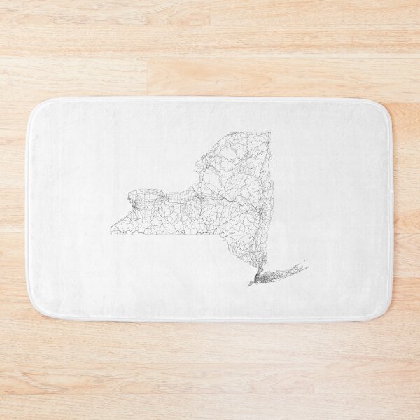 Item preview, New York State Map, Art Print By LandSartprints designed and sold by LandSartprints.