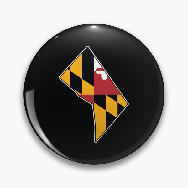 Item preview, Maryland Flag Washington DC Map designed and sold by MarylandStyle.