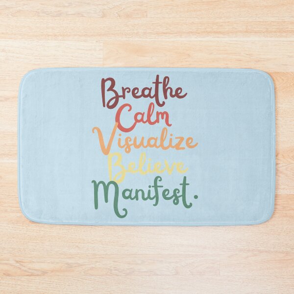 Item preview, Breathe Calm Visualize Believe Manifest-Law Of Attraction designed and sold by ArtIsSixthSense.