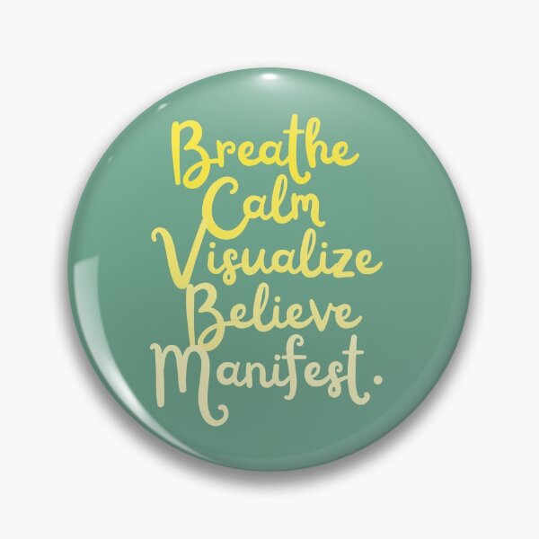 Item preview, Breathe Calm Visualize Believe Manifest-Law Of Attraction designed and sold by ArtIsSixthSense.