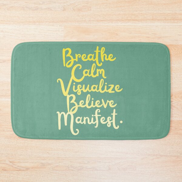 Item preview, Breathe Calm Visualize Believe Manifest-Law Of Attraction designed and sold by ArtIsSixthSense.