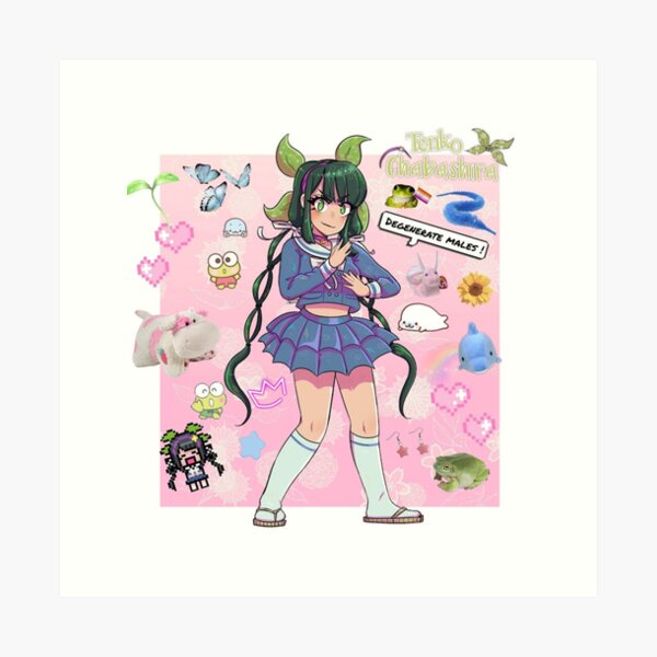 tenko chabashira holds up the gay pride flag