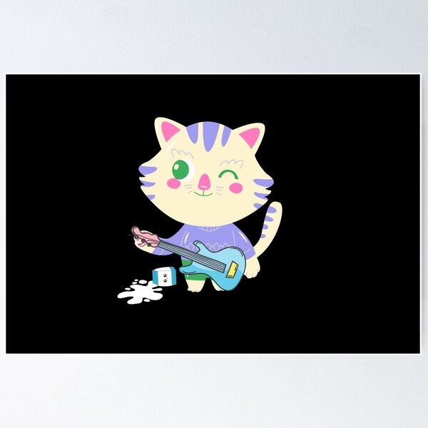 Item preview, Musical Spilled Milk Kitty Everything's purrfect anyway designed and sold by hempress.