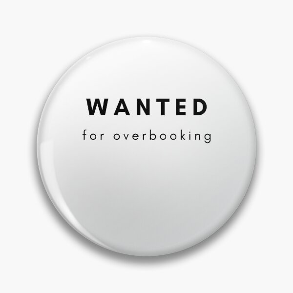 Item preview, Wanted for Overbooking Black Logo designed and sold by Hotelrevenue.