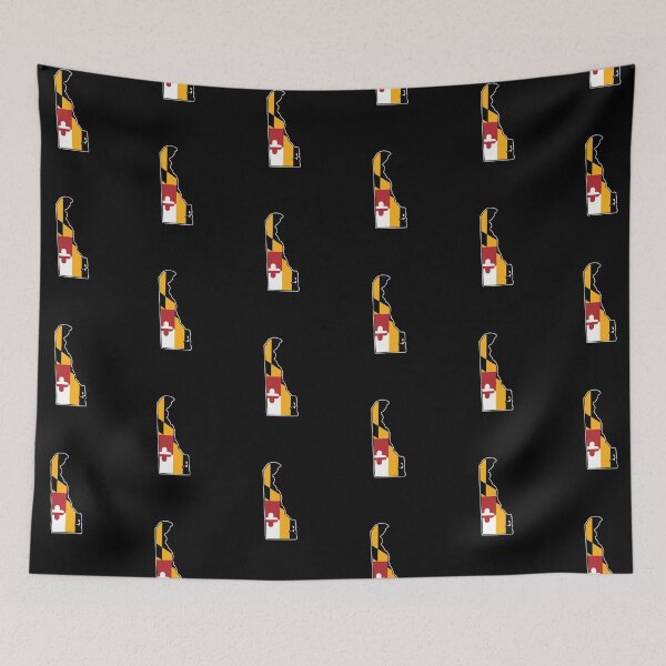 Item preview, Maryland Flag Delaware Map designed and sold by MarylandStyle.