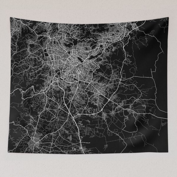 Item preview, Amman City Map of Jordan - Full Moon designed and sold by deMAP.