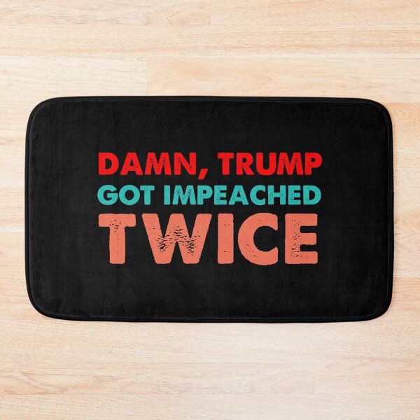 Item preview, Damn trump got impeached TWICE retro designed and sold by Kaliarizone.