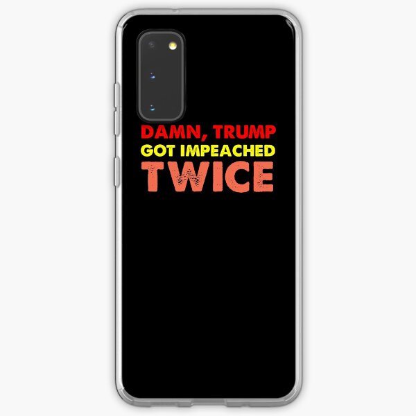 Damn trump got impeached TWICE vintage Samsung Galaxy Soft Case