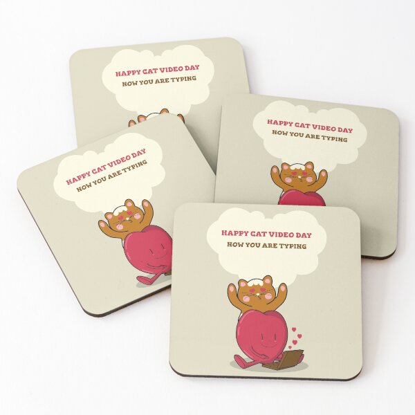 Item preview, HAPPY CAT VIDEO DAY NOW YOU ARE TYPING designed and sold by AndPeace702.