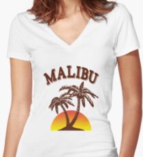 Malibu rum Women's Fitted V-Neck T-Shirt