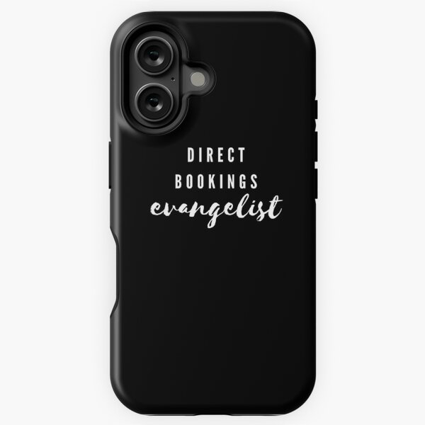 Direct Bookings Evangelist White Logo iPhone Tough Case