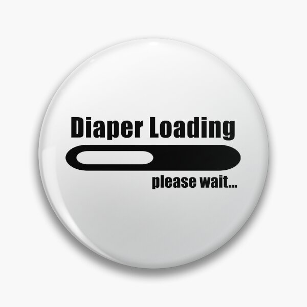 Item preview, Diaper Loading Funny Cute Baby designed and sold by kickwear-com.