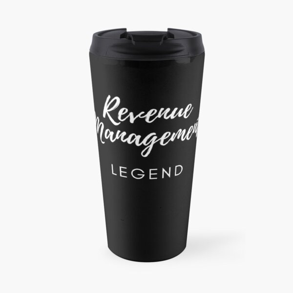 Revenue Management Legend White Logo Travel Mug