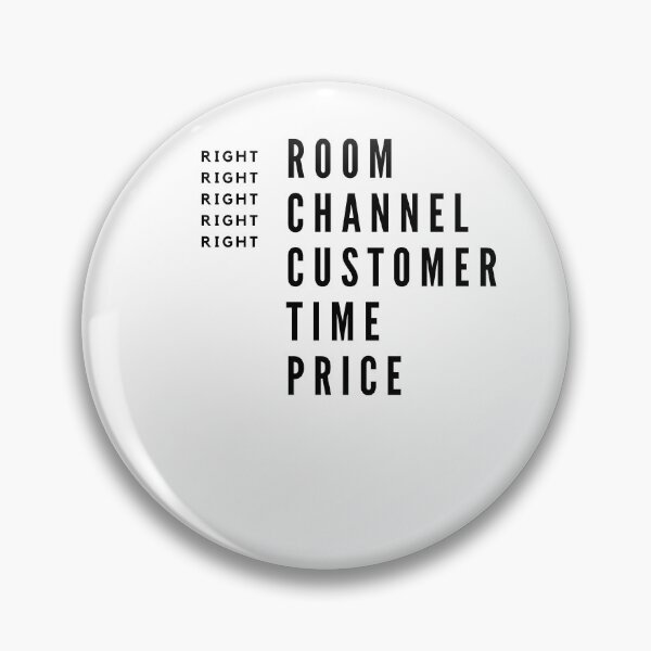 Item preview, Right Room Channel Customer Time Price Black Logo designed and sold by Hotelrevenue.