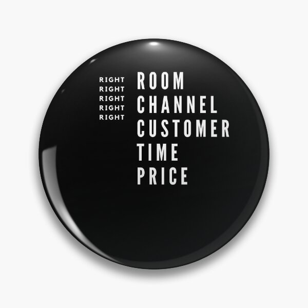 Item preview, Right Room Channel Customer Time Price White Logo designed and sold by Hotelrevenue.