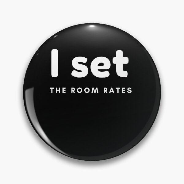 Item preview, I Set the Room Rates White Logo designed and sold by Hotelrevenue.
