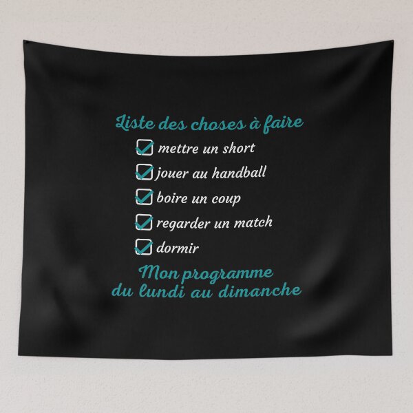 Item preview, List of things to do play handball humorous gift designed and sold by TeeJfm.