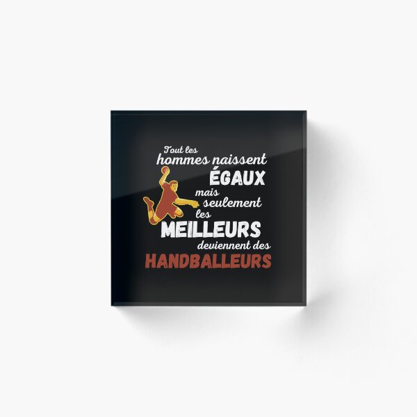 Aperçu de l'œuvre Les meilleurs deviennent des handballeurs cadeau humoristique créée et vendue par TeeJfm.