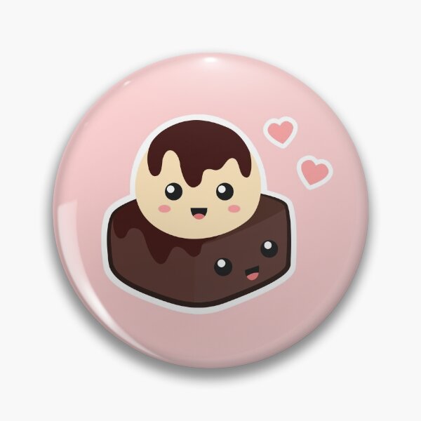Item preview, Cute Ice Cream and Brownie Couple In Love designed and sold by rustydoodle.