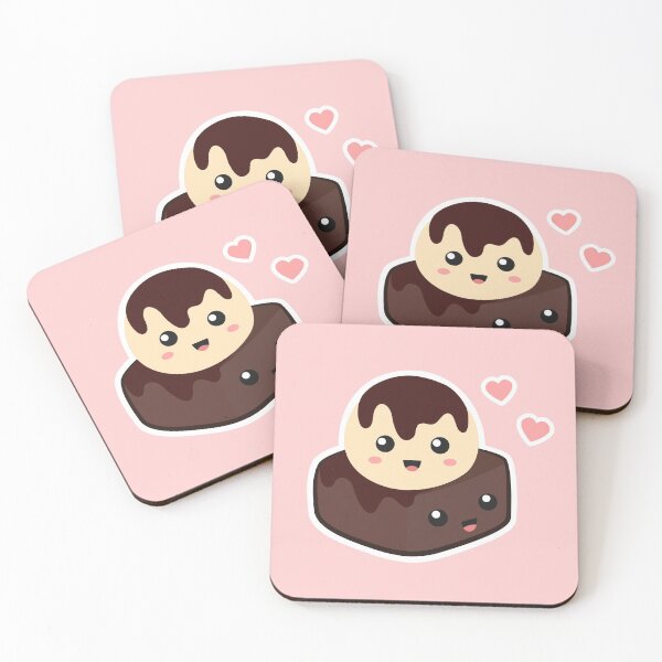 Item preview, Cute Ice Cream and Brownie Couple In Love designed and sold by rustydoodle.