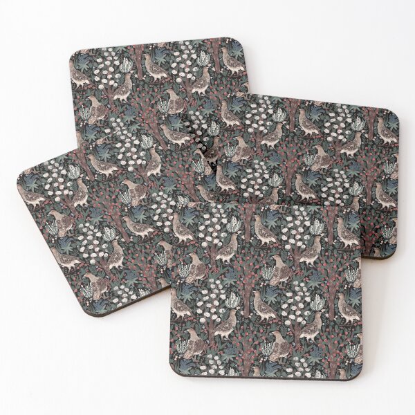 Item preview, Grey Partridge in Garden // Black designed and sold by Dottadesigns.