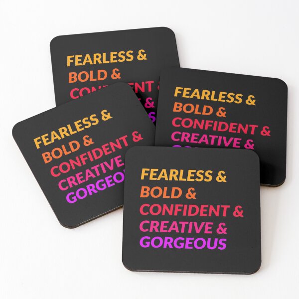 Item preview, fearless and bold and confident and creative and gorgeous designed and sold by doctors-apparel.