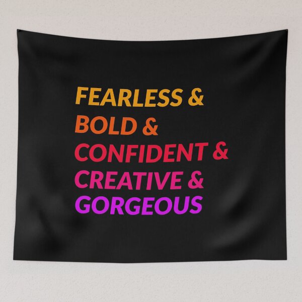 Item preview, fearless and bold and confident and creative and gorgeous designed and sold by doctors-apparel.