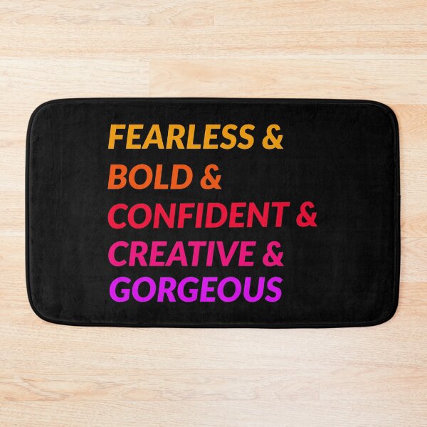 Item preview, fearless and bold and confident and creative and gorgeous designed and sold by doctors-apparel.