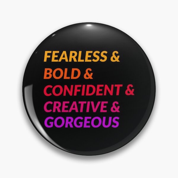 Item preview, fearless and bold and confident and creative and gorgeous designed and sold by doctors-apparel.