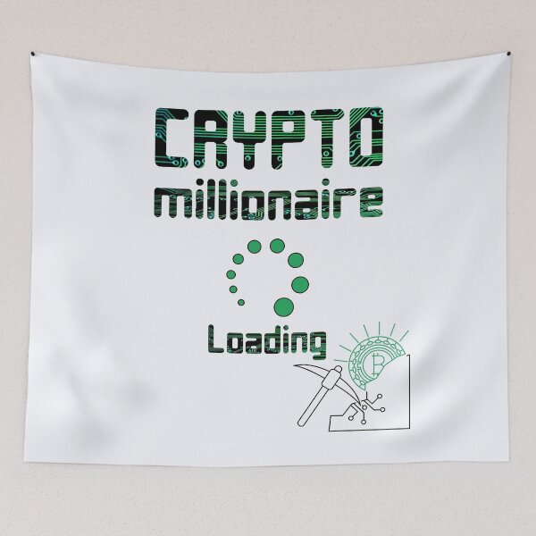 Item preview, Crypto Millionaire Loading | Bitcoin Ethereum XRP | Trending Motivational designed and sold by niceb00y.