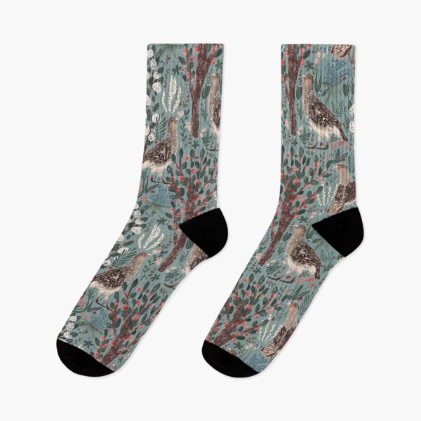 Item preview, Grey Partridge in Garden // Retro Mint designed and sold by Dottadesigns.
