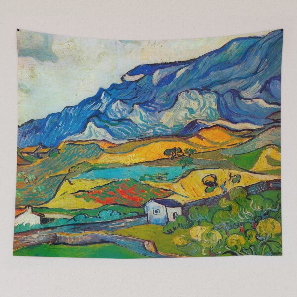 Artikelvorschau, Les Alpilles, Berglandschaft in der Nähe von South-Reme Vincent van Gogh Date- 1889; Saint-rémy-de-provence, Frankreich entworfen und verkauft von Ejaaz.