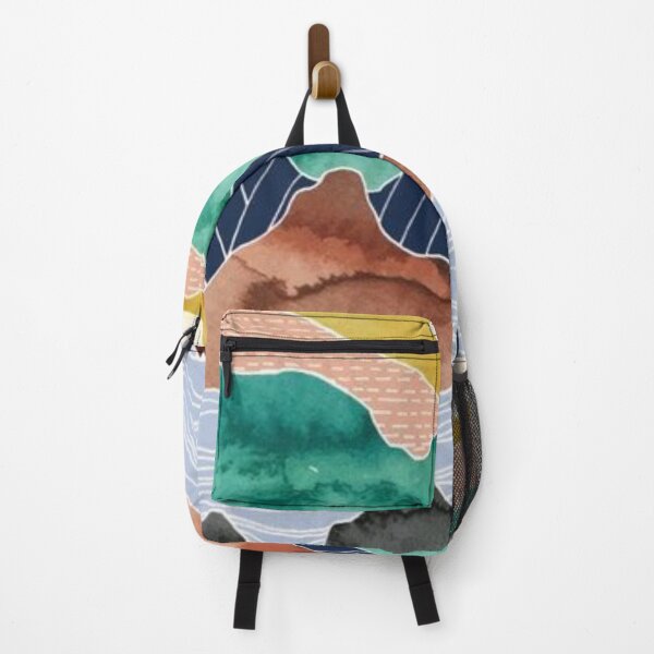 Item preview, Colorful mountain range under a bright sun designed and sold by LoredanaOleinic.