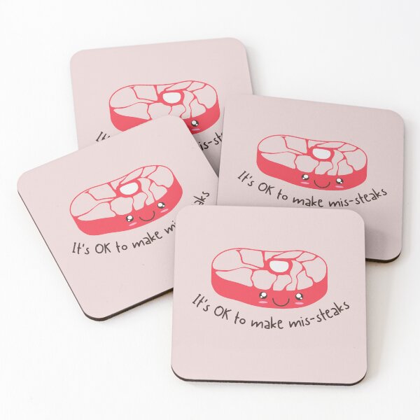 Item preview, Its OK to Make Mis-Steaks, Its OK to make Mistakes designed and sold by GoodMoodFood.