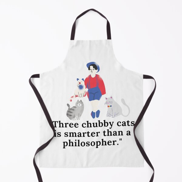 Item preview, Three Chubby Cats is Smarter Than a Philosopher - Cool Sticker designed and sold by joejiing.