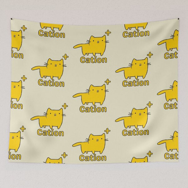 Item preview, Cation chemistry pun designed and sold by Nyanko-Sempai.