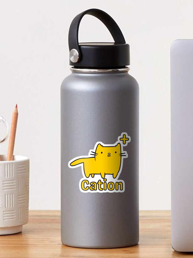Thumbnail 1 von 3, Sticker, Kation Chemie Wortspiel designt und verkauft von Nyanko-Sempai.