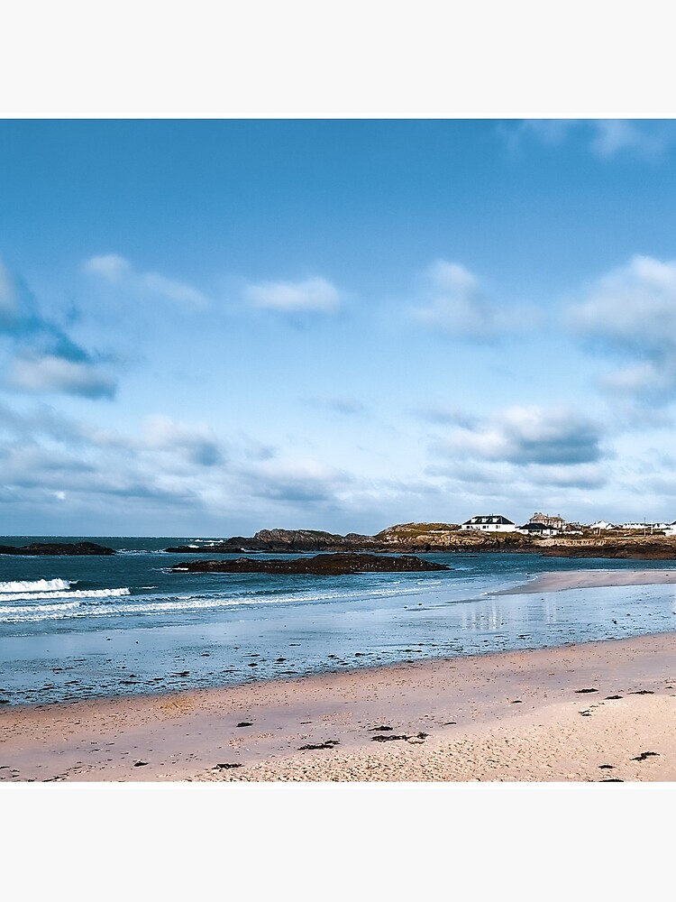 "Trearddur Bay Beach, Anglesey" Throw Pillow for Sale by martinholden