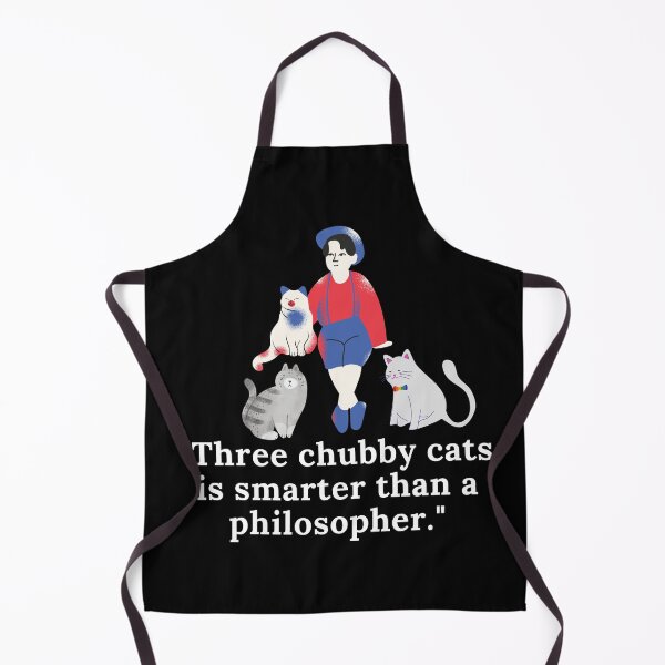 Item preview, Three chubby cats is smarter than a philosopher - Cool Sticker designed and sold by joejiing.