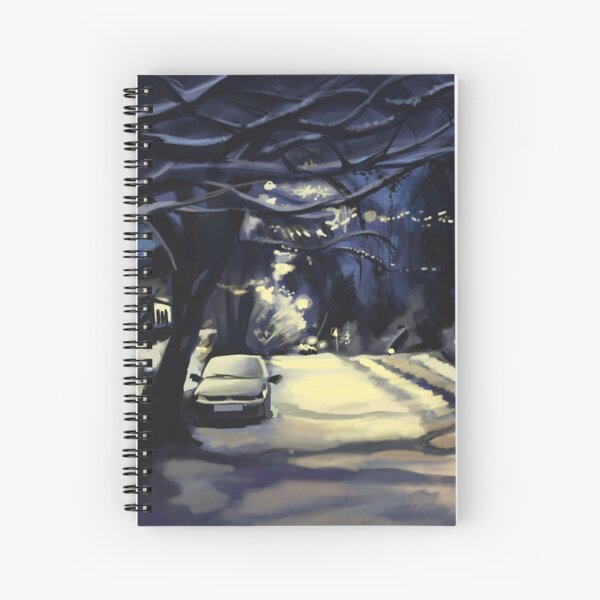 Walking Home in Winter Spiral Notebook