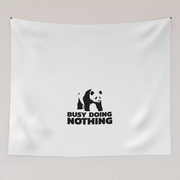 Item preview, Busy Doing Nothing -funny cute lazy panda Classic T-Shirt designed and sold by khaledksi.