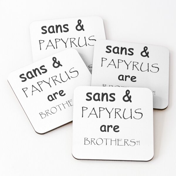 Aperçu de l'œuvre Bros for comic sans and papyrus créée et vendue par nagawala.