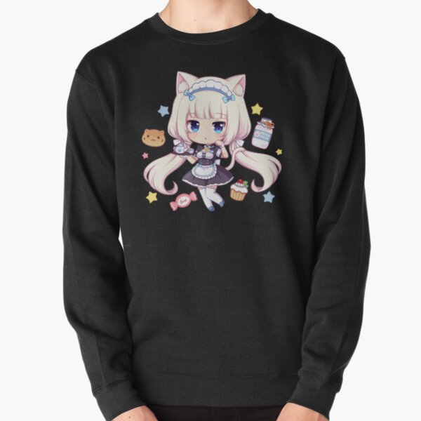 NEKOPARA Cinnamon Anime white Unisex Long sleeve sweat shirt Jacket Coat #1