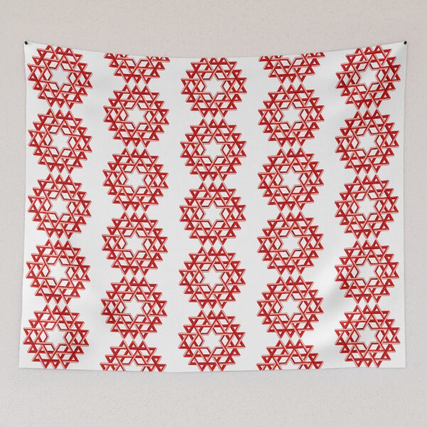 Item preview, Aishwarya Kolam using Penrose Triangle - Red designed and sold by iamAjitDeshmukh.