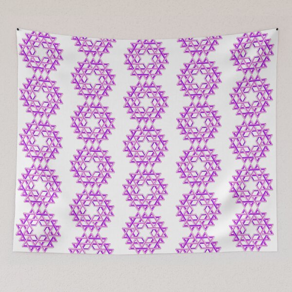 Item preview, Aishwarya Kolam using Penrose Triangle - Pink designed and sold by iamAjitDeshmukh.