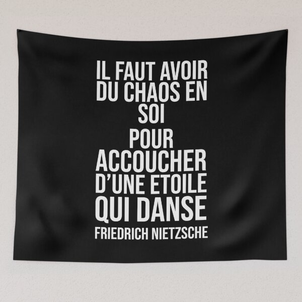 Item preview, Chaos - Nietzsche quote designed and sold by Philippe Derungs.