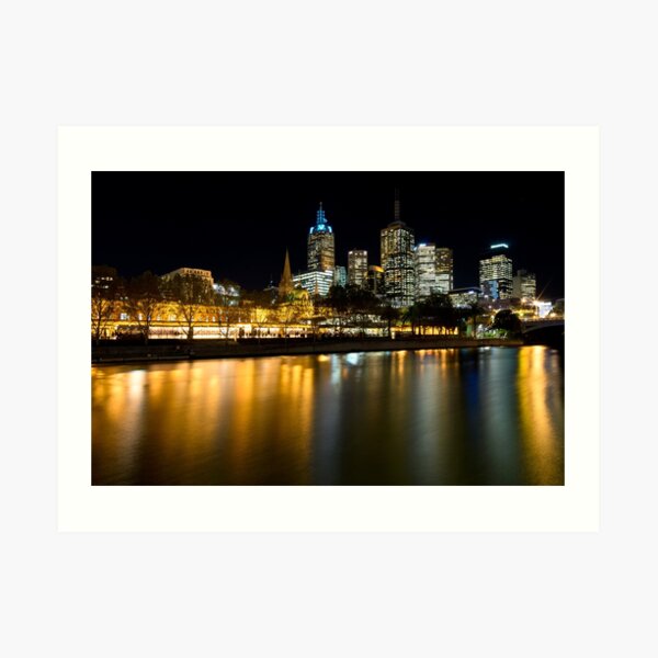 Evenings on the Yarra - Melbourne Australia Art Print