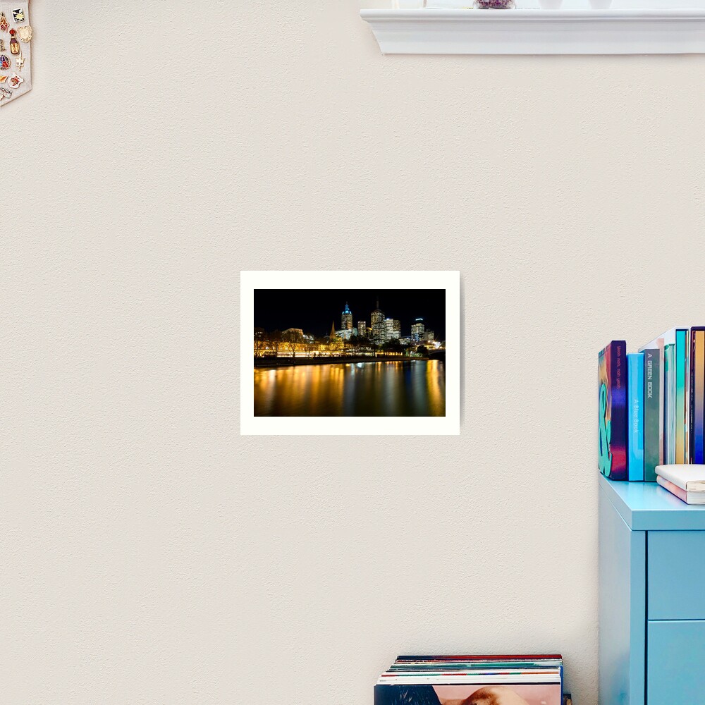 Evenings on the Yarra - Melbourne Australia Art Print